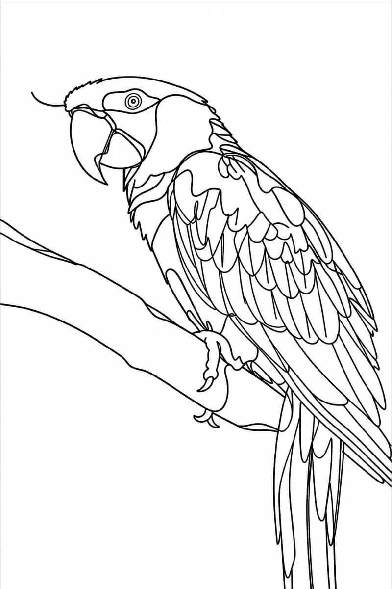 Minimalist Line Art style example portrait