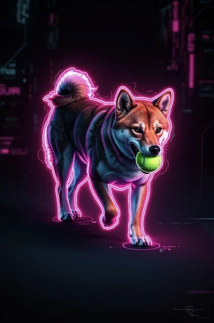 Neon style example portrait