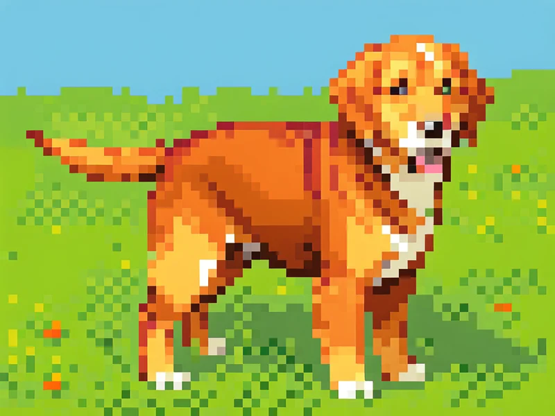 Pixels style example portrait
